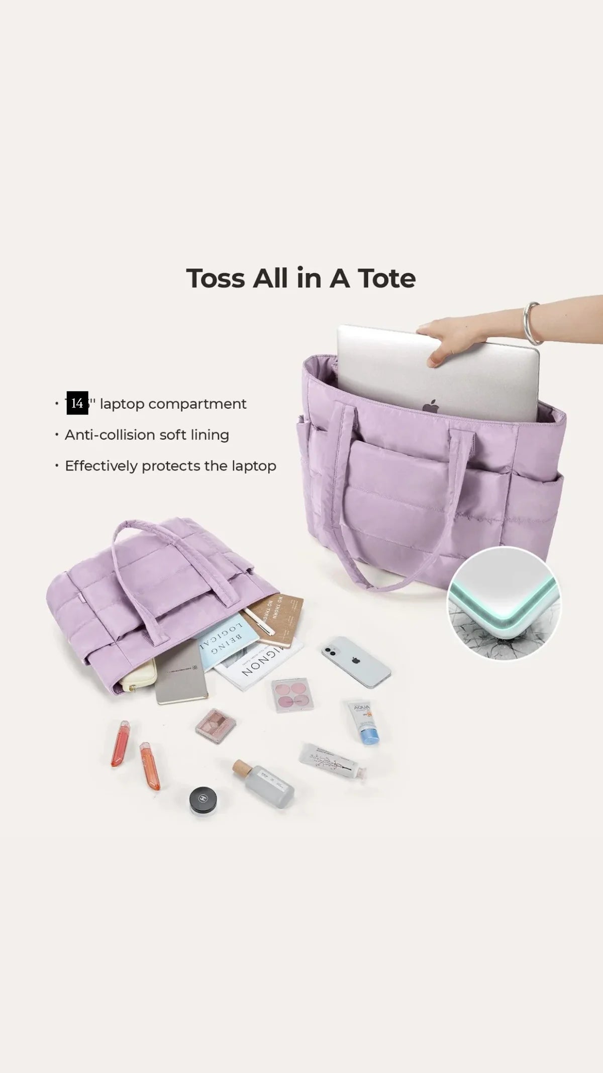 ROSELLE PUFFER TOTE BAG
